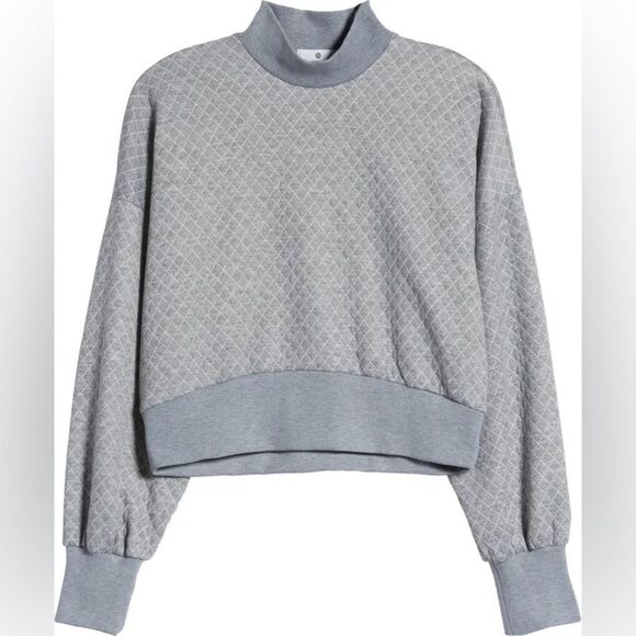 SOCIALITE Textured Mock Neck Pullover - Picture 2 of 11